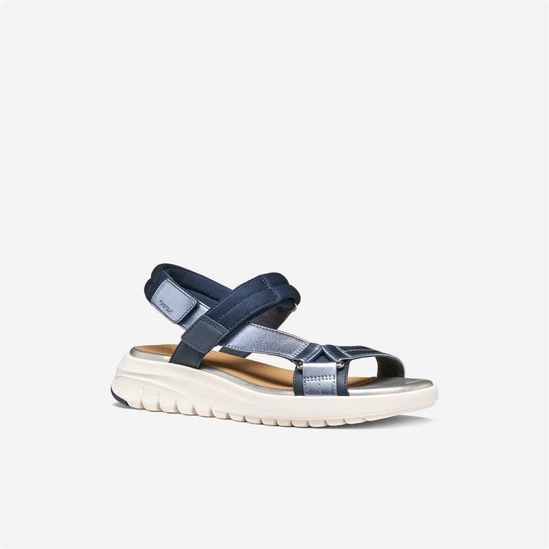 GEOX Dame Flextride S Sandaler Navy/Avio - Billede 2