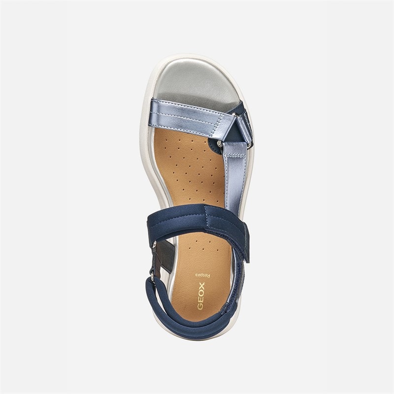 GEOX Dame Flextride S Sandaler Navy/Avio - Billede 4