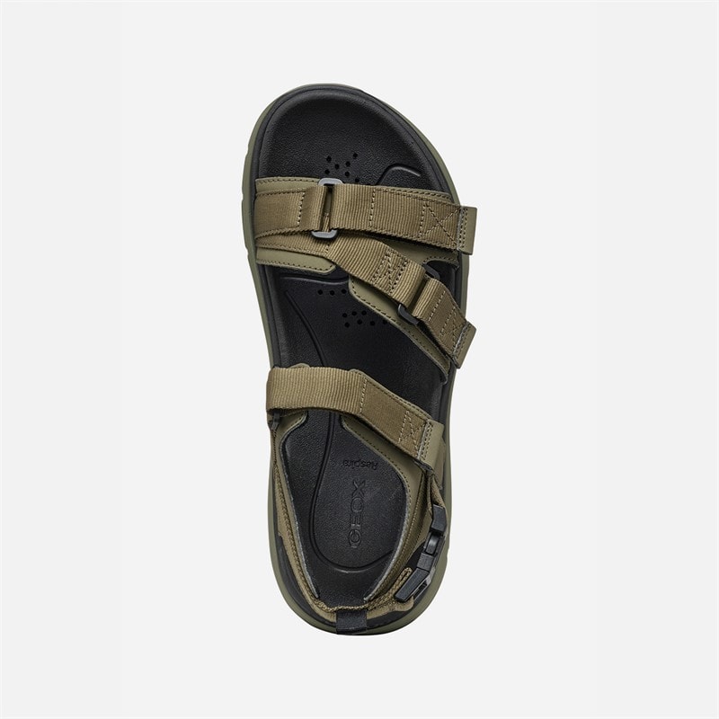 GEOX Herre Spherica Actif Sandaler Military - Billede 4