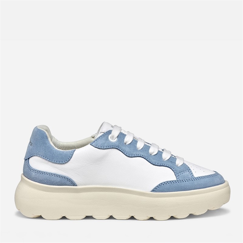 GEOX Dame Spherica EC4.1 Træningssko Hvid/Lyseblå Hvid/Lt Blue