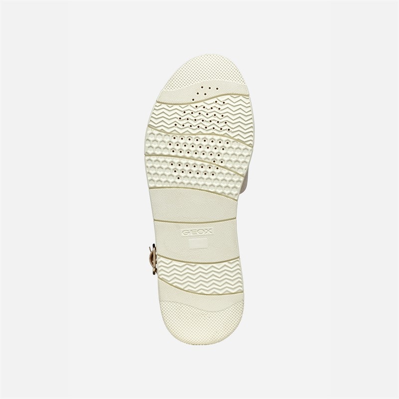 GEOX Dame Dandora Ankelrem Sandaler Lys Guld/Lys Taupe Lt Gold/Lt Taupe - Billede 5