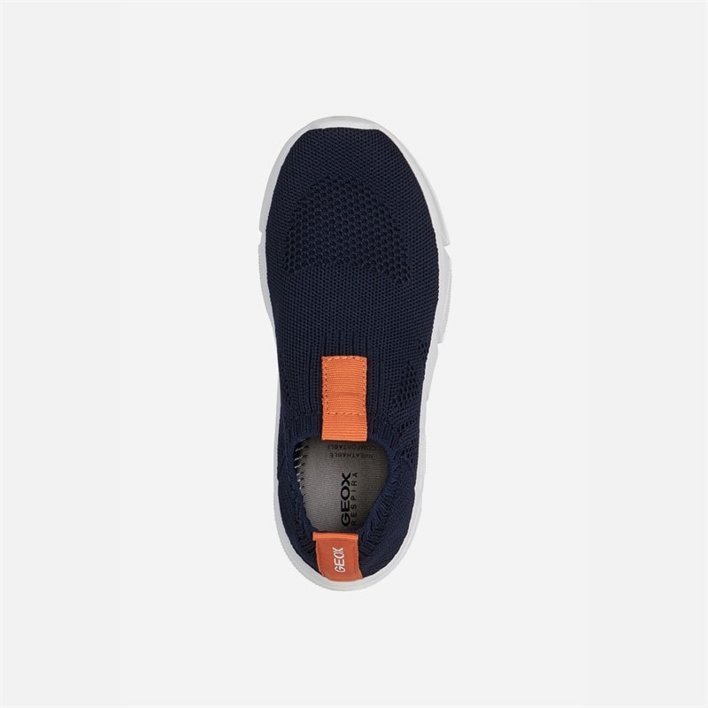 GEOX Junior Drenge Aril træningssko Navy/Orange - Billede 4
