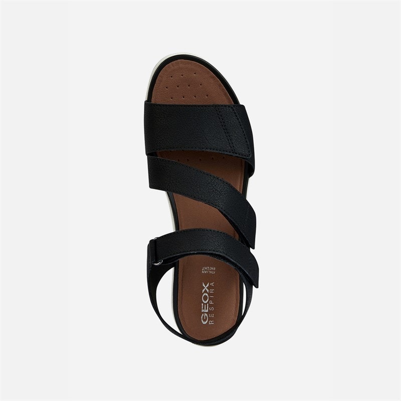 GEOX Dame Vega Sandaler Sort - Billede 4