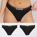 G-STAR Dame tre pak hipster trusser Sort