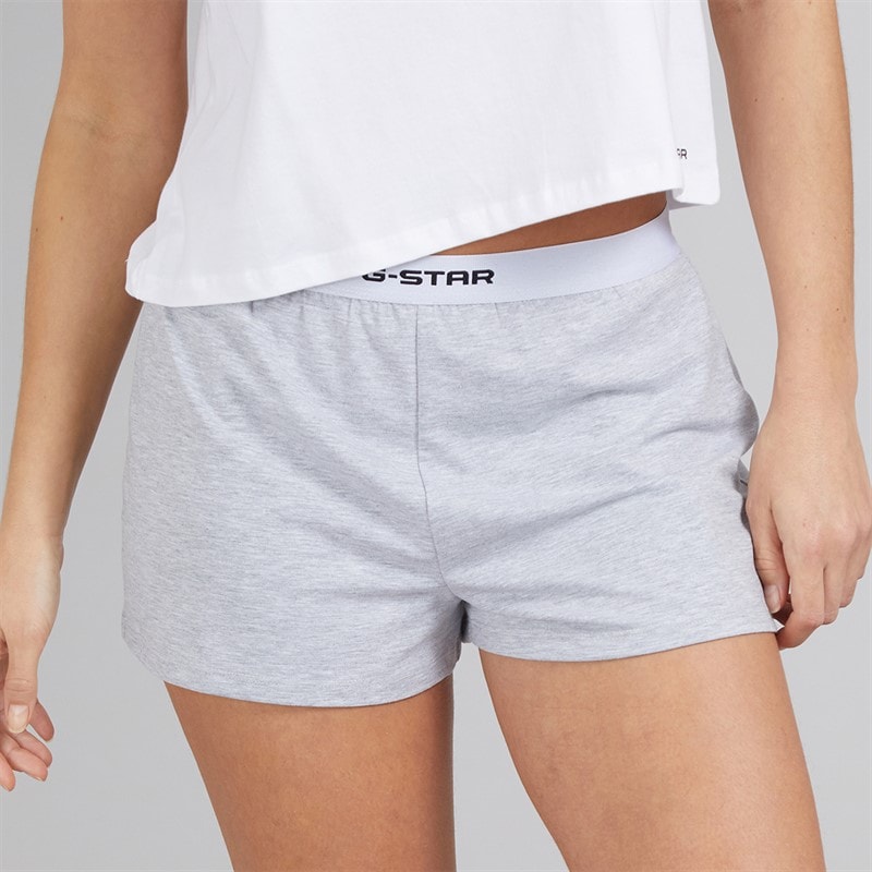 G-STAR Dame pyjamas sæt Bright White/Light Grey Marl - Billede 3
