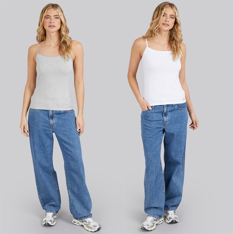 G-STAR Dame to pak vest Bright White/Light Grey Marl - Billede 4