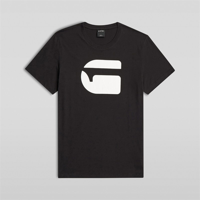 G-STAR Herre Logo Slim T Shirt Sort - Billede 1