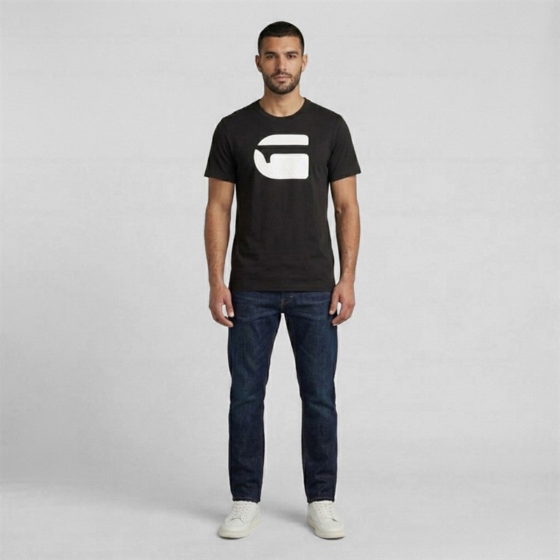 G-STAR Herre Logo Slim T Shirt Sort - Billede 2