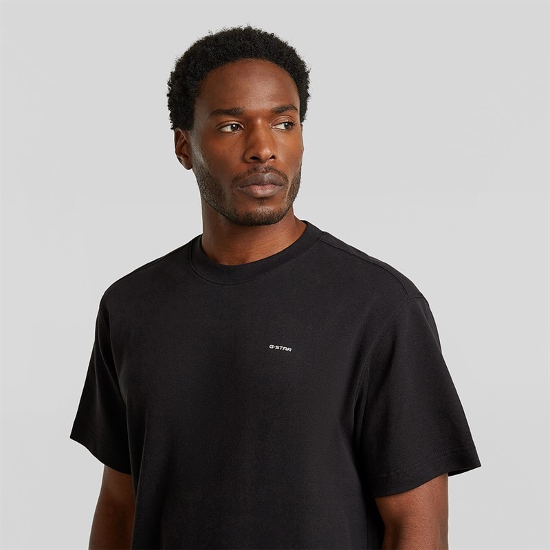 G-STAR Herre Bryst Logo T-shirt Sort - Billede 3