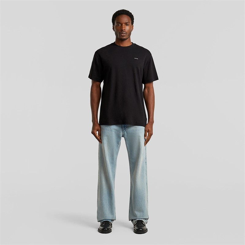 G-STAR Herre Bryst Logo T-shirt Sort - Billede 4