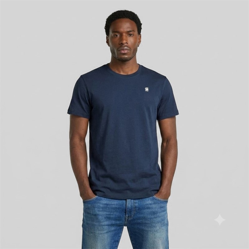 G-STAR Herre Logo Slim T-shirt Salute - Billede 1