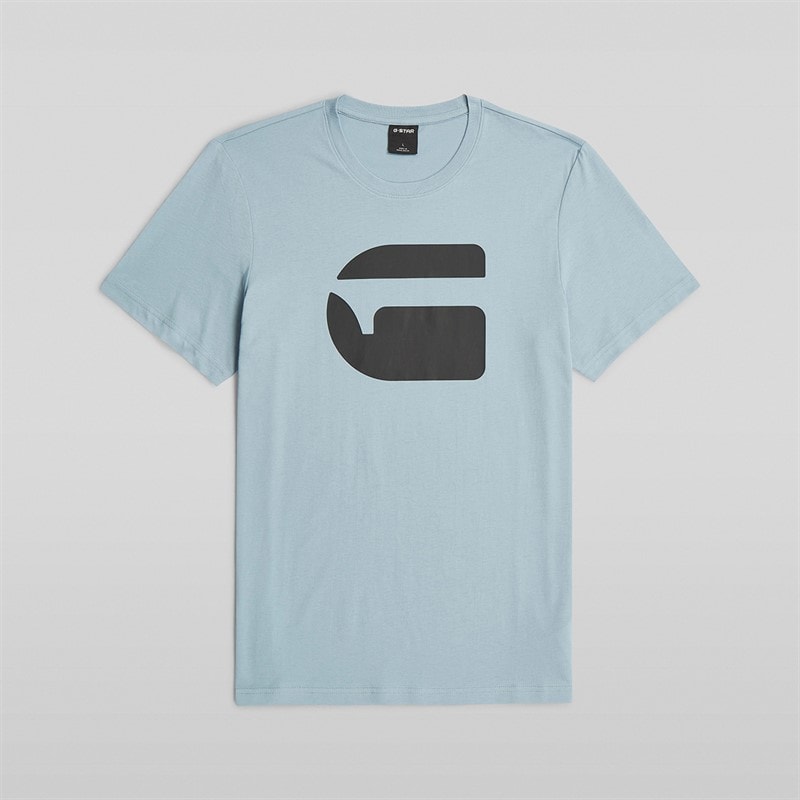 G-STAR Herre Logo Slim T-shirt Ash Blue - Billede 2