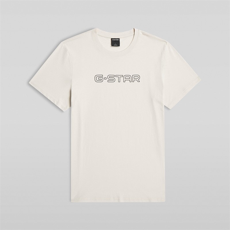 G-STAR Herre Slim T-shirt Whitebait - Billede 2