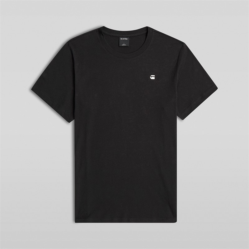 G-STAR Herre Logo Slim T-shirt Mørk Sort Dk Black - Billede 2