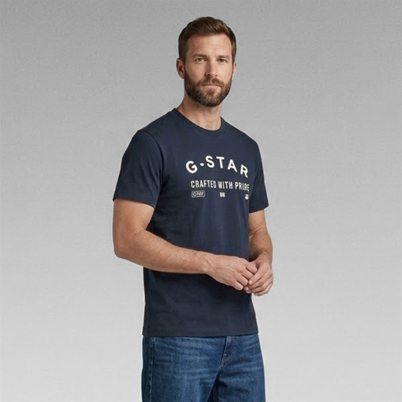 G-STAR Herre Logo T-shirt Salute