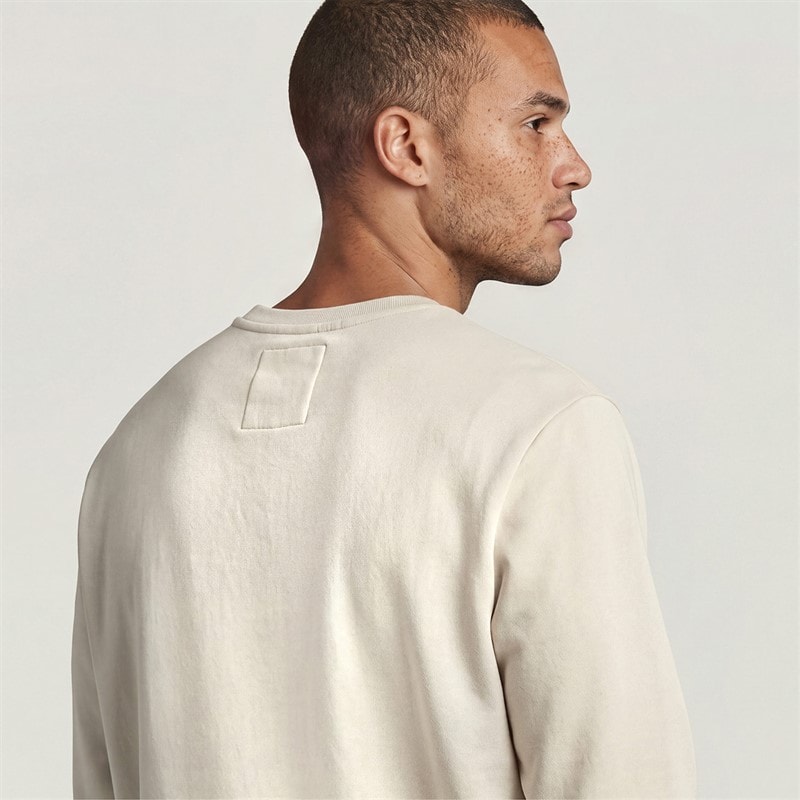G-STAR Herre Old Skool Sweatshirt Hvid - Billede 3