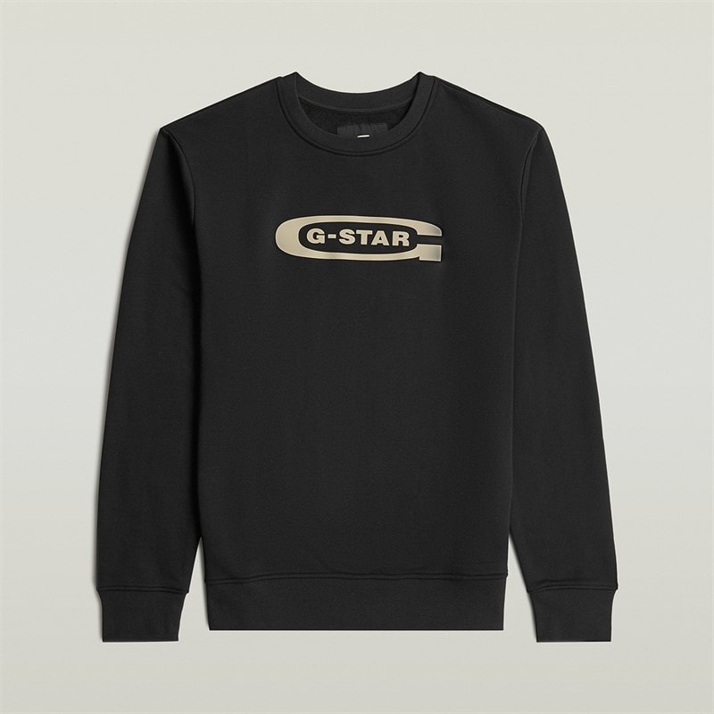 G-STAR Herre Old Skool Sweatshirt Sort - Billede 2