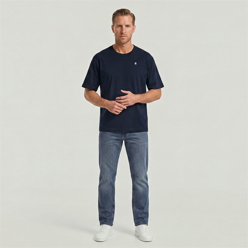 G-STAR Herre Type M Lige Pasform Jeans Mellemblå - Billede 2