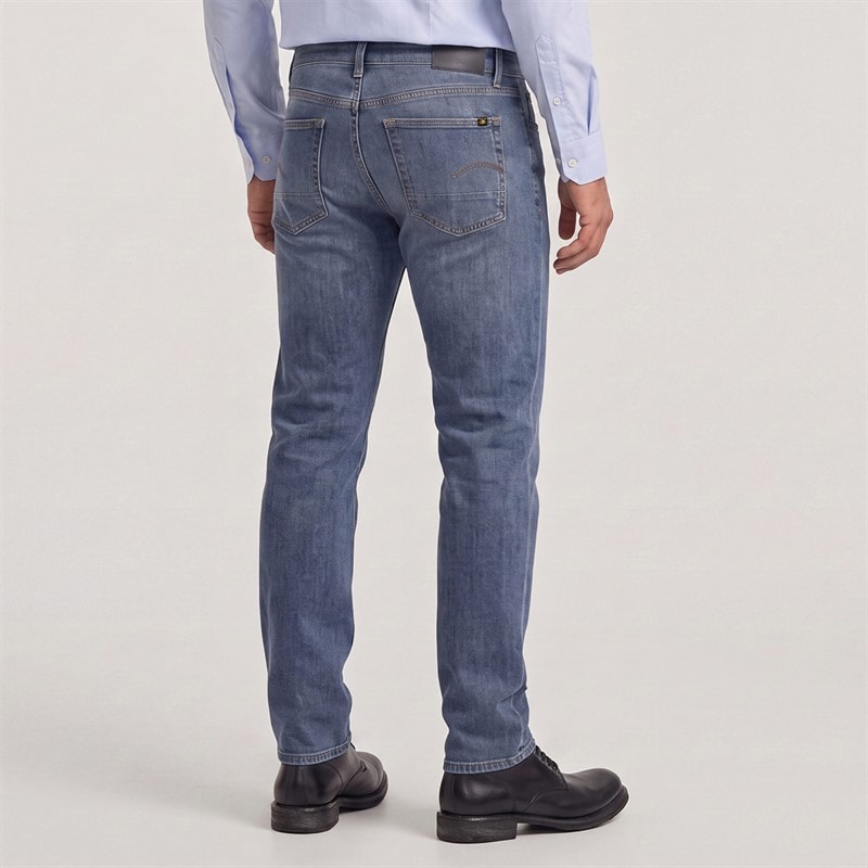 G-STAR Herre 3301 Straight Leg Jeans Mellemblå - Billede 2