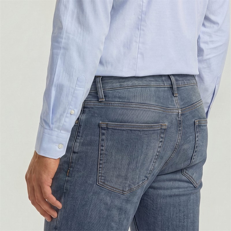 G-STAR Herre 3301 Straight Leg Jeans Mellemblå - Billede 4