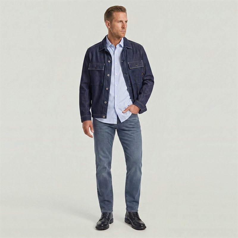 G-STAR Herre 3301 Straight Leg Jeans Mellemblå - Billede 5