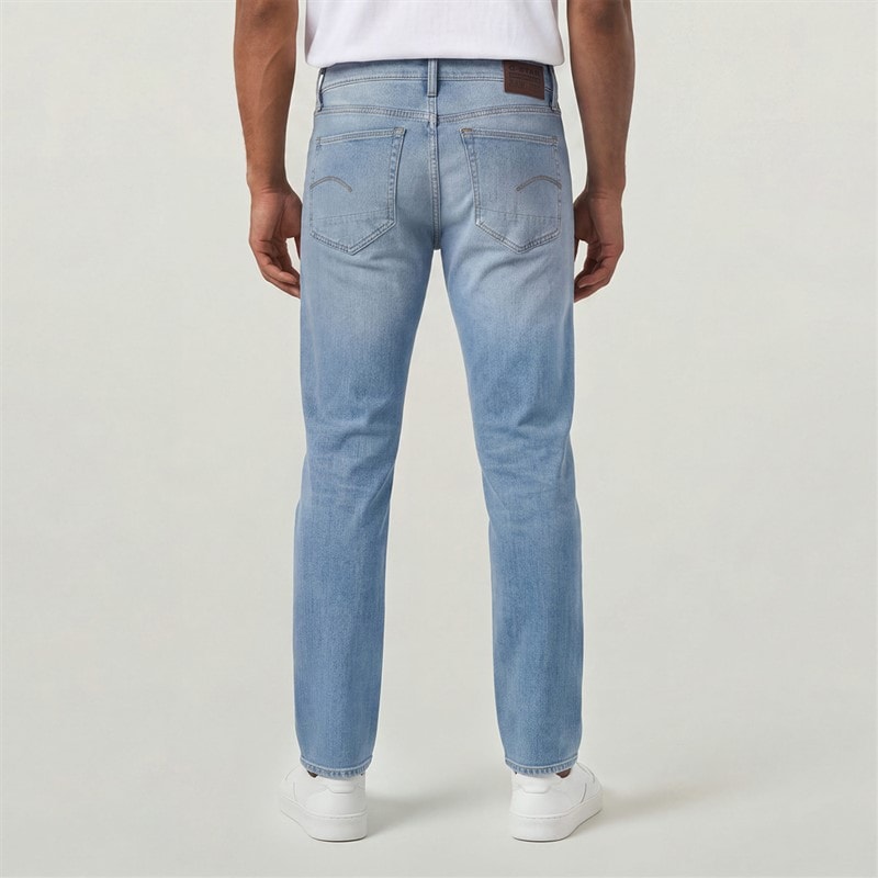 G-STAR Herre 3301 Straight Leg Jeans Mellemblå - Billede 2