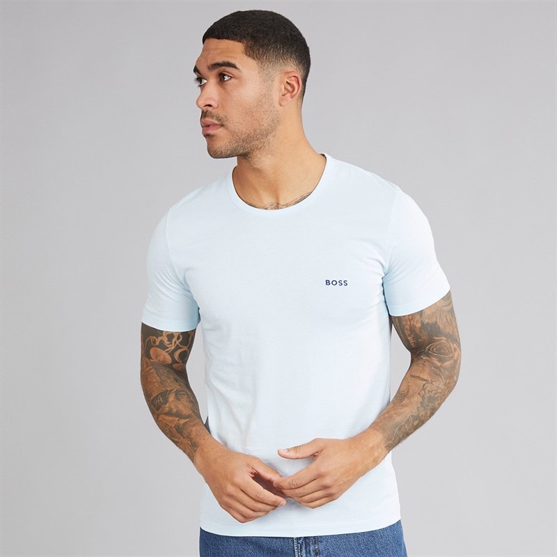 Hugo Boss BOSS Herre Tre Pak T-Shirts Blå/Blå/Blå - Billede 2