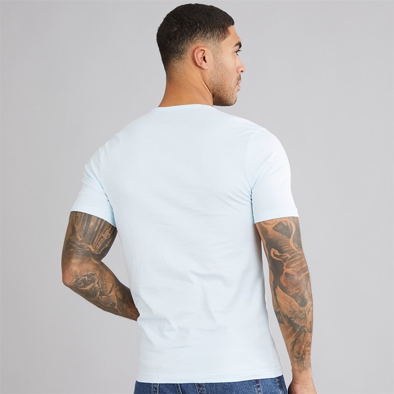 Hugo Boss BOSS Herre Tre Pak T-Shirts Blå/Blå/Blå - Billede 3