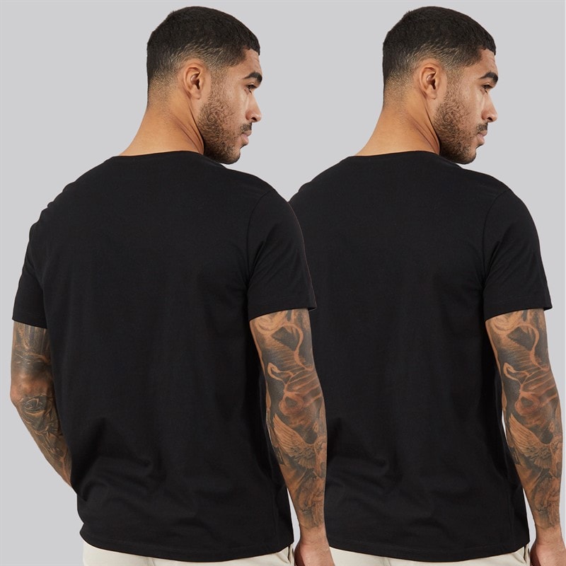 Hugo Boss Herre komfort to pak t-shirts Sort - Billede 2