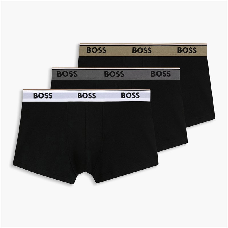 Hugo Boss Herre Power Tre Pak Tronker Sort