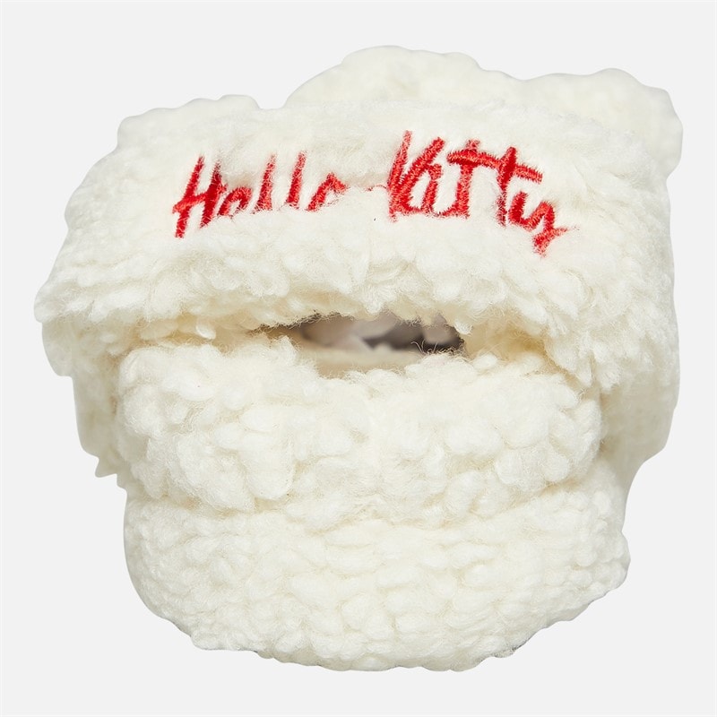 Hello Kitty Piger Hvide Borg Slippers Hvid/Rød - Billede 4