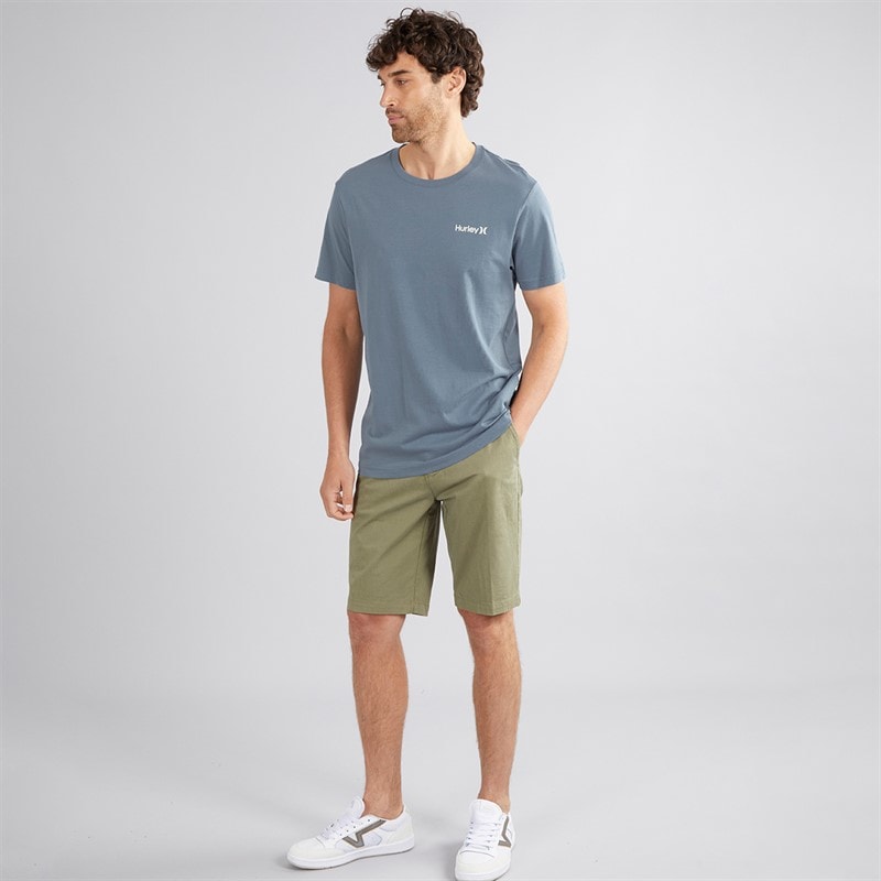 Hurley Herre O&O Grafik T-shirt Blå/Brun - Billede 3