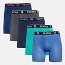 Hurley Herre Regrind Fem Pak Underbukser Blå