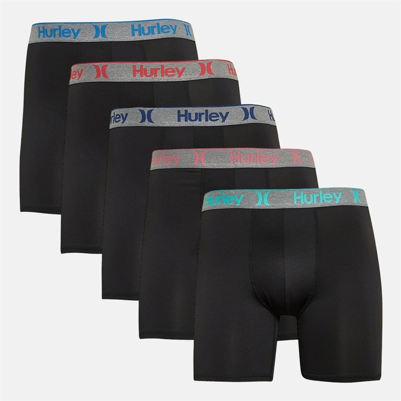 Hurley Herre Fem Pak Underbukser Sort / Lyse
