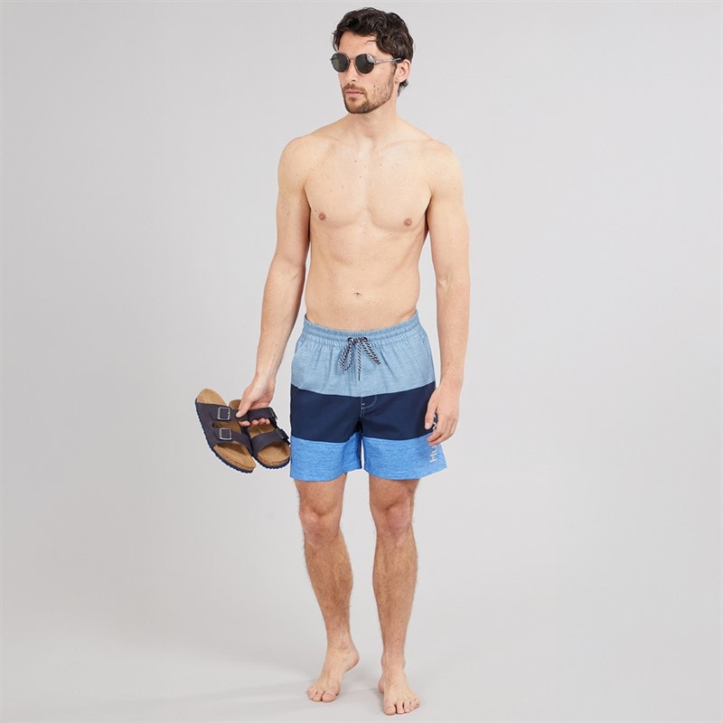 Hurley Herre Farveblok Volley Svømme shorts Baby Blue - Billede 3