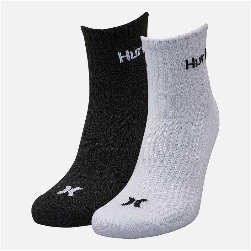 Hurley Herre 6-pak Crew Sokker Hvid/Sort - Billede 2