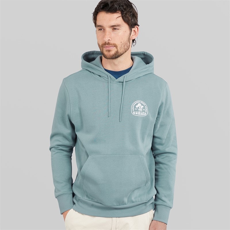 Hurley Herre South West Surf Hoodie Grå/Blå - Billede 2