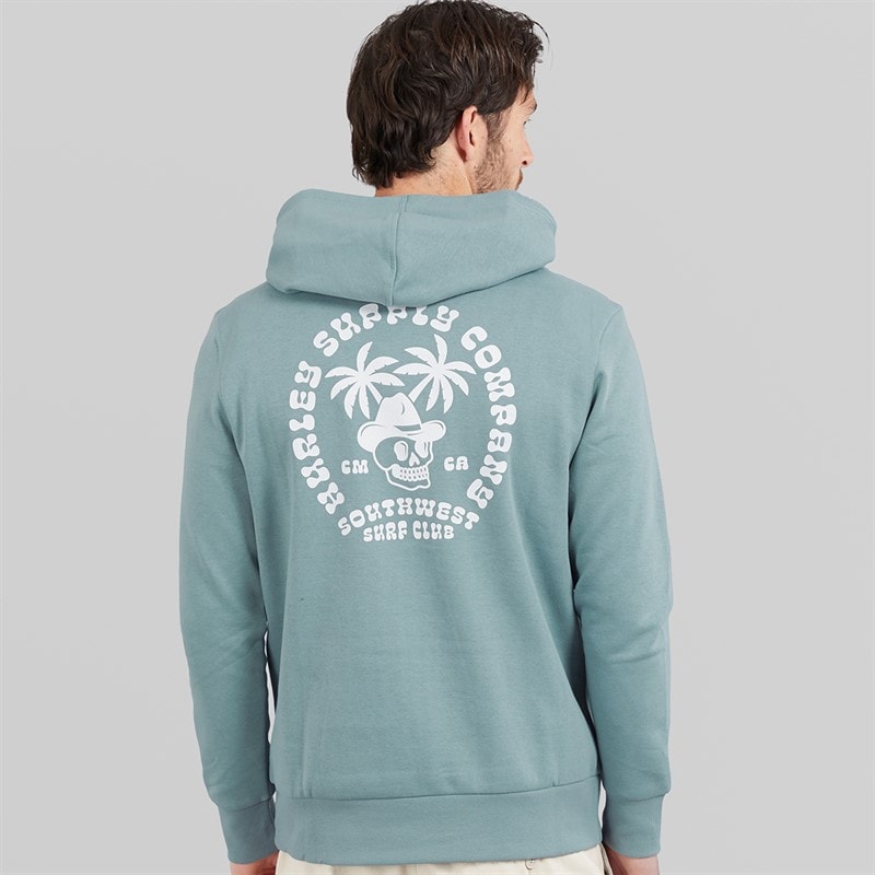 Hurley Herre South West Surf Hoodie Grå/Blå - Billede 3