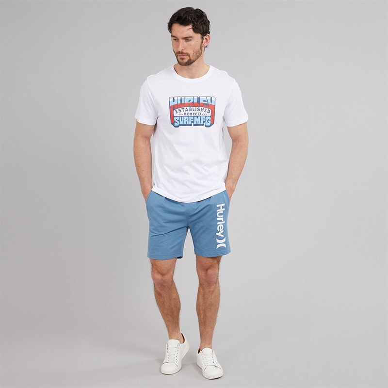 Hurley Herre Traditionel Grafisk T-shirt Hvid - Billede 3