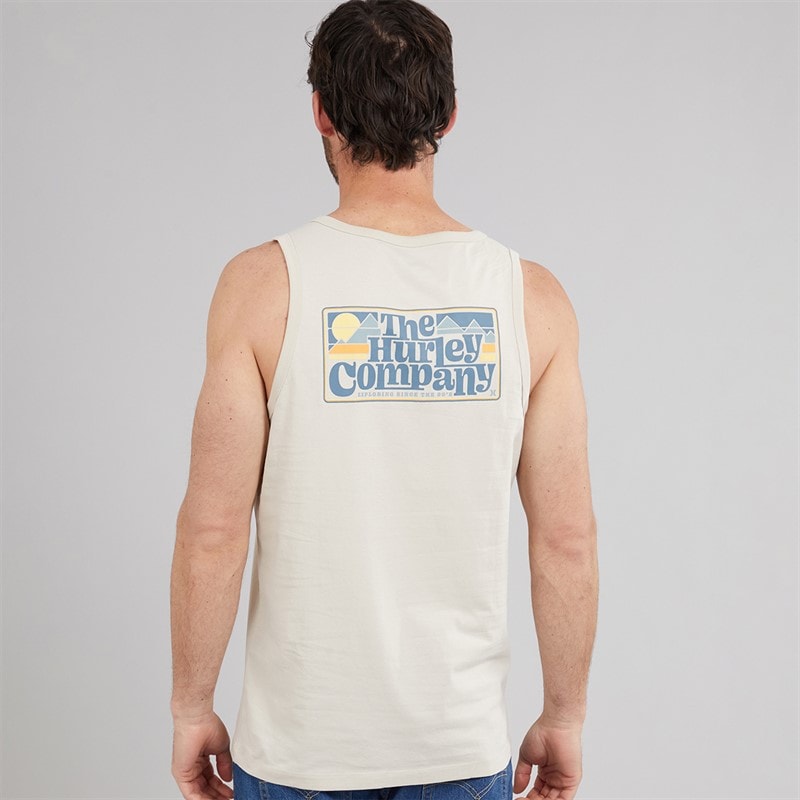 Hurley Herre 90'er Grafisk Vest Ivory - Billede 3