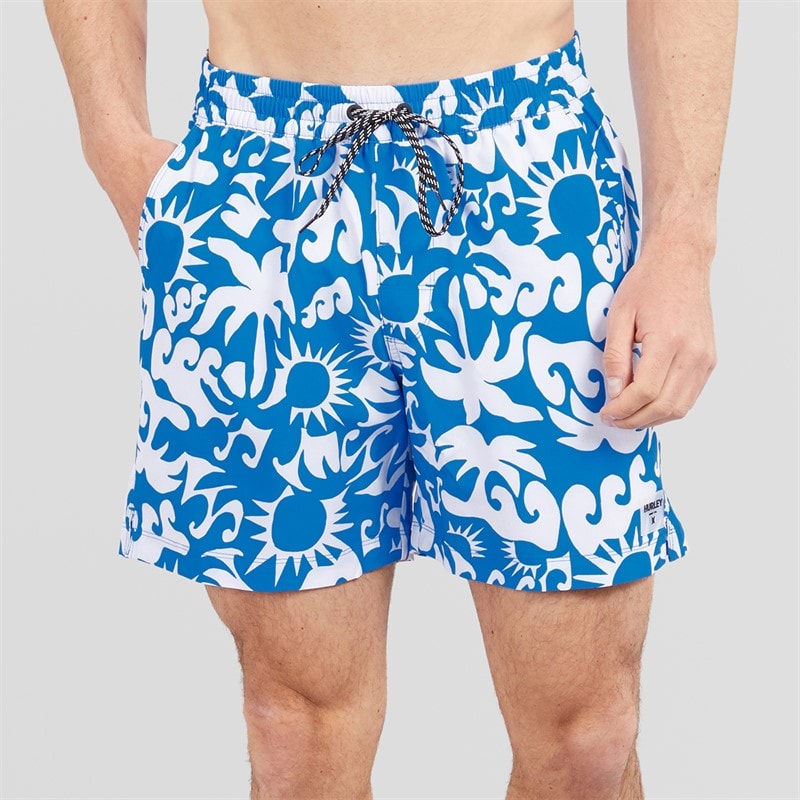 Hurley Herre Solrige Strand Volley Svømme Shorts Blå
