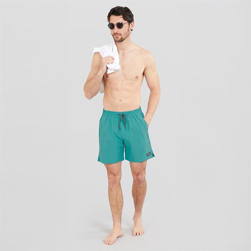 Hurley Herre Ensfarvede Volley Svømme Shorts Vapor Green - Billede 4