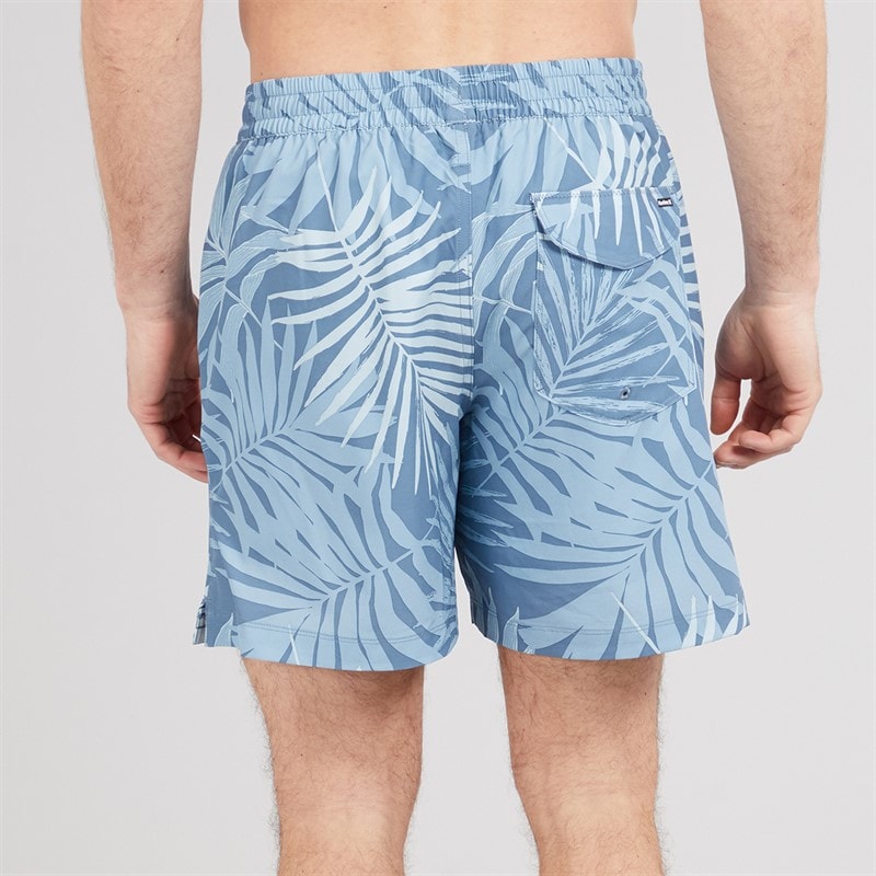 Hurley Herre Tropic Bregne Volley Svømme Shorts Blå/Brun - Billede 2