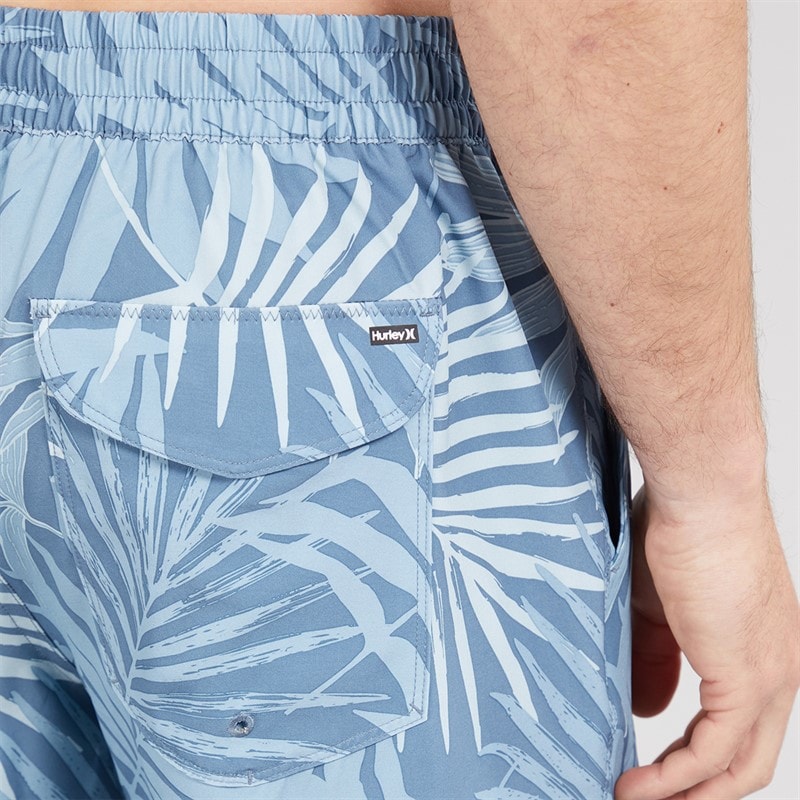 Hurley Herre Tropic Bregne Volley Svømme Shorts Blå/Brun - Billede 3