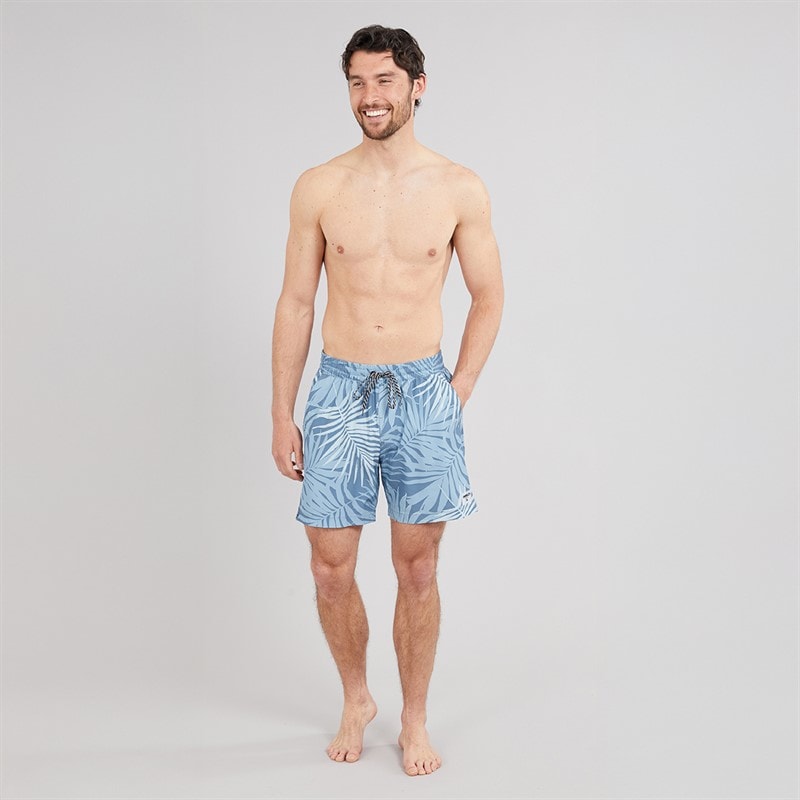 Hurley Herre Tropic Bregne Volley Svømme Shorts Blå/Brun - Billede 4