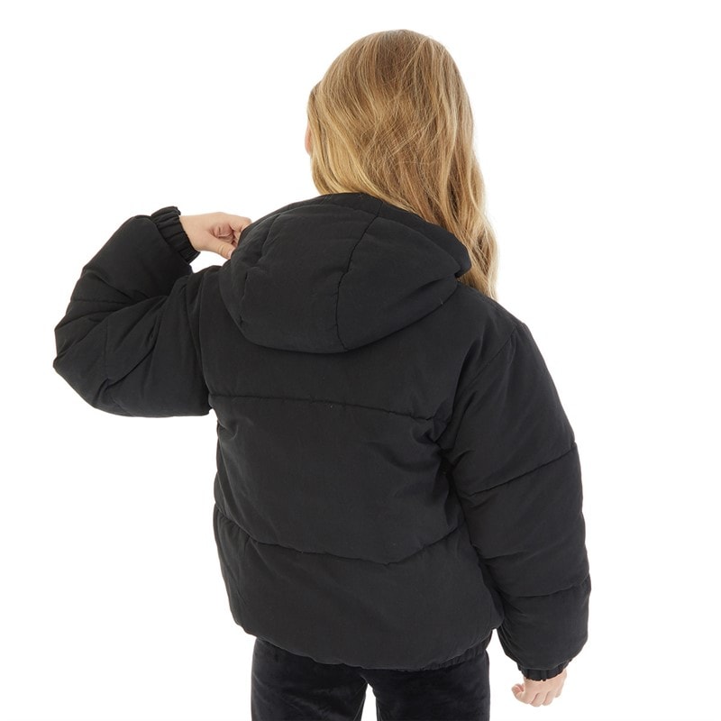Juicy Couture Pigejakke med kort baffle Sort - Billede 2