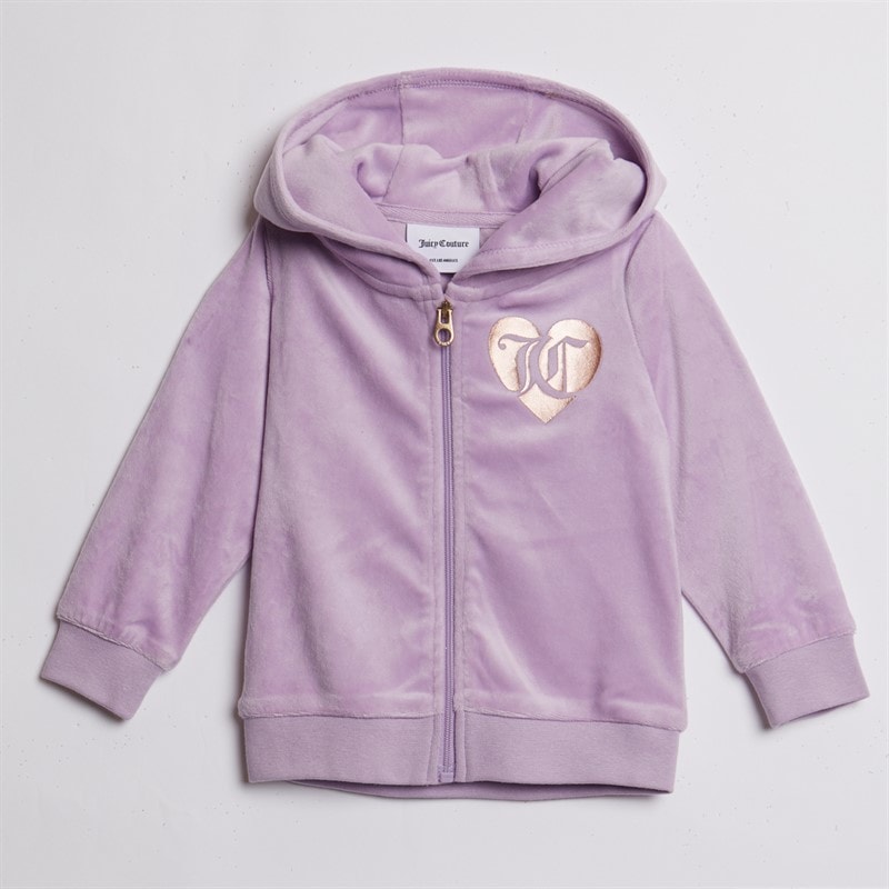 Juicy Couture Baby Piger Velour Træningsdragt Lavendel - Billede 3