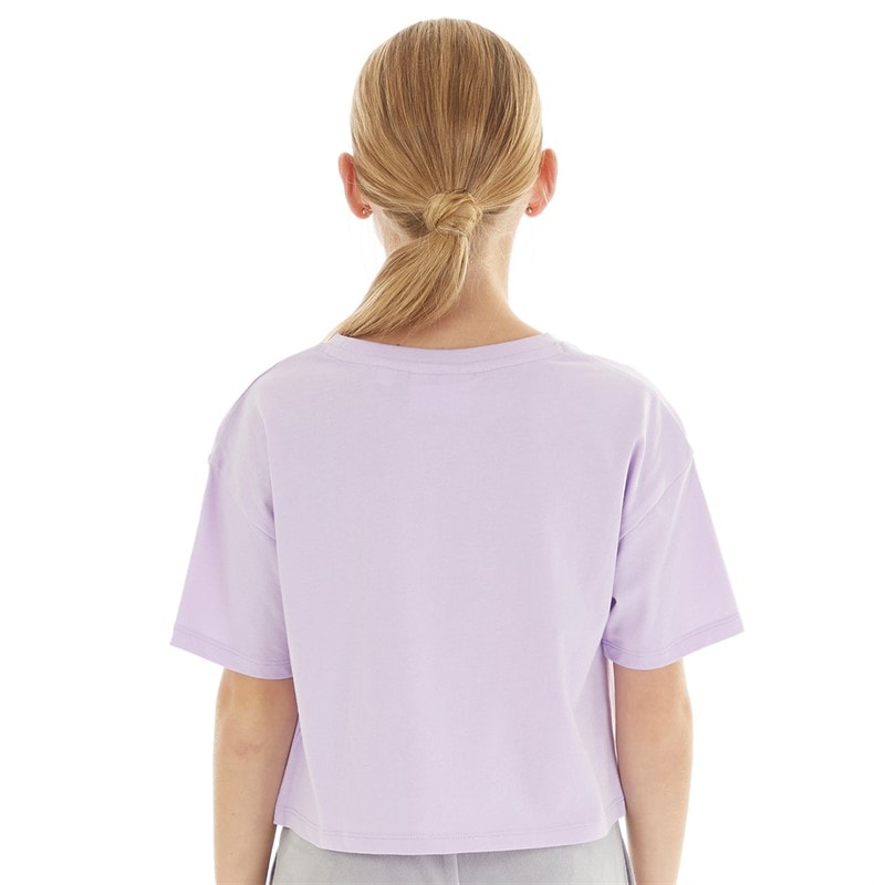 Juicy Couture Piger T-shirt med boksformet pasform Lavenula - Billede 2