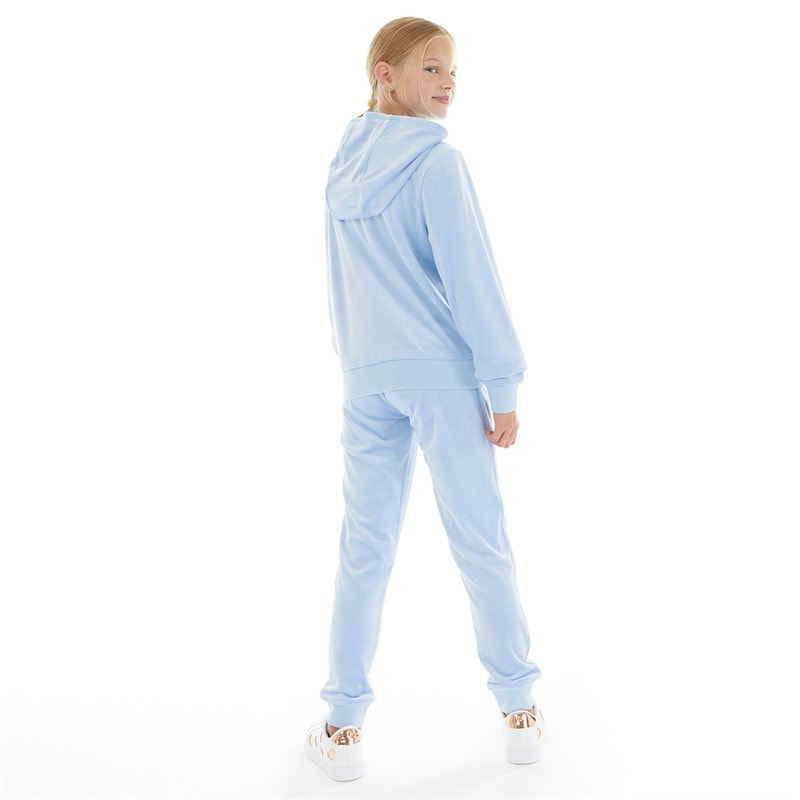 Juicy Couture Piger Velour Træningssæt Della Robbia Blå - Billede 2