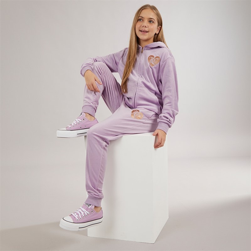 Juicy Couture Piger Velour Træningsdragt Lavendel